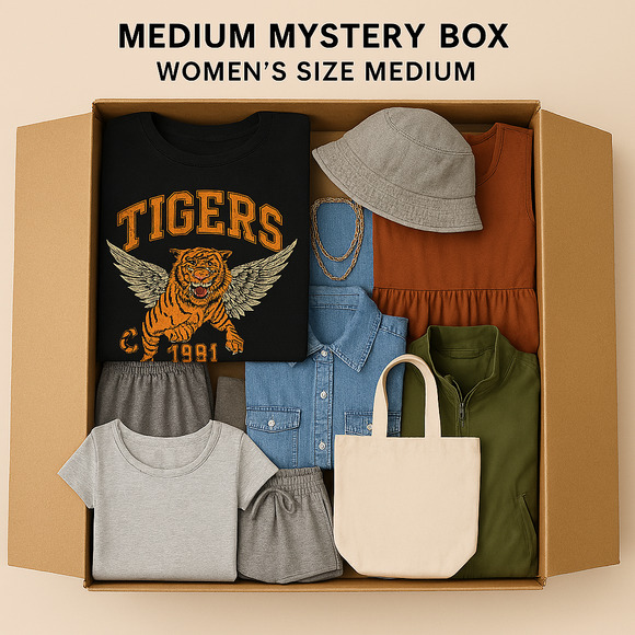 Reseller Filler Inventory Pre Owned Women Medium Mystery Box– Approx. 5 lbs - Picture 1 of 1